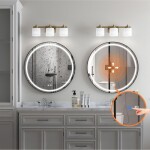 REA - Zrcadlo LED 80cm MMJ Black HOM-05514