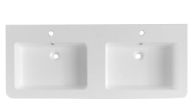 Nábytkové dvojumyvadlo Naturel Pavia 120x49 cm dva otvory pro baterii PA12049 PA12049