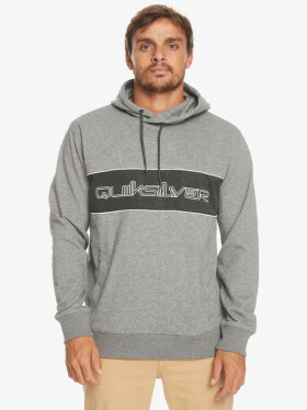 Quiksilver BOLD OMNI DARK GREY HEATHER pánská mikina přes hlavu