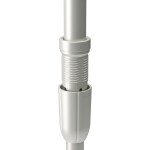 Teleskopický rám pro závěsy a dělení prostoru Umbra ANYWHERE - stříbrný