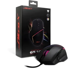 Inter-Tech Nitrox GT-100 RGB černá / Herní myš / 6400 DPI / 7 tlačítek / RGB / USB (88884111)