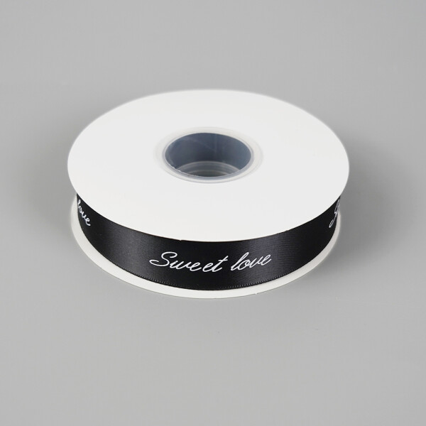 Cake star stuha SWEET LOVE černá 25mm x 45m