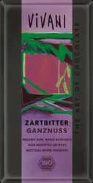 Vivani hořká čokoláda s oříšky Bio 100 g