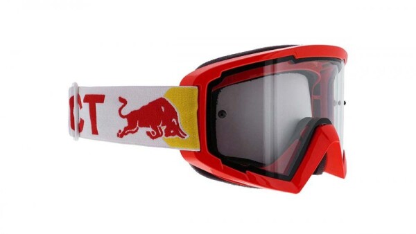 Motokrosové brýle Red Bull Spect Whip 008 červené s čirým sklem - uni