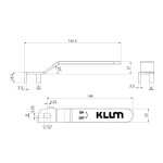 MEREO - Klum Náhradní páka pro kulové kohouty 6/4" CR976D