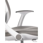 Dětská židle, výškově nastavitelná, šedá síťovina, KA-C806 GREY