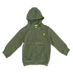 Mikina chlapecká s kapucí celopropínací, Minoti, 9ZIPEMB 4, khaki - 98/104 | 3/4let