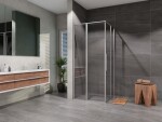 Lansanit Sprchový kout Tadao PRD 900x900, chrom/čiré sklo LAN01019