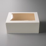 Cake star Bílá krabice s průhledným víkem na 6ks muffinů