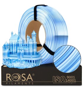 ROSA 3D Filaments PLA SILK REFILL Multicolor 1,75 mm ROSA 1 kg FROZEN