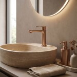 REA - Umyvadlová baterie Logan Brush Copper REA-B6696