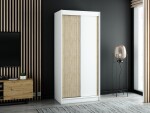 Šatní skříň Abi Lamelo Barva korpusu: Dub artisan, Rozměry: 100 cm