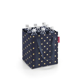 Nákupní taška na lahve Reisenthel Bottlebag Metallic dots blue