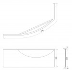 POLYSAN - MAMBA L 170 panel rohový 76312