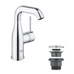 GROHE - Essence Umyvadlová baterie s výpustí Push-Open, chrom 23798001