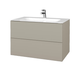 Dřevojas - Koupelnová skříňka VARIANTE SZZ2 80 pro umyvadlo Finion - M05 Béžová mat / M05 Béžová mat 268640