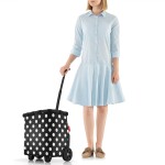 Nákupní košík na kolečkách Reisenthel Carrycruiser Frame Dots white