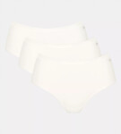 Dámské kalhotky GO Daily Cotton Midi 3P - WHITE - bílé 00GZ - SLOGGI WHITE L