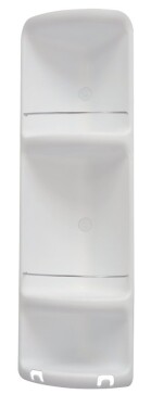 Gedy - CAESAR třípatrová rohová polička do sprchy 226x710x160 ABS plast, bílá 7081