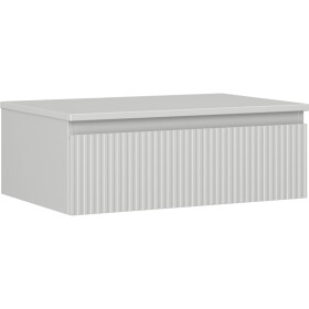 MEXEN/S - Rivel koupelnová skříňka pod umyvadlo 70 cm s deskou, 1 šuplík, reliéf , šedá mat 91A20-07023-1-BFC62