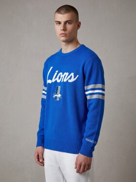 Mitchell & Ness Pánská mikina Detroit Lions NFL Head Coach Sweater Velikost: L
