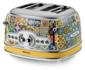 Ariete Positano vícebarevná / Toustovač / 4 topinky / 1630 W / 6 úrovní opékání (0156PO)