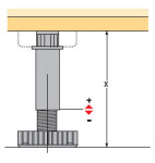 Hettich soklová nožka Korrekt 180 (105984)