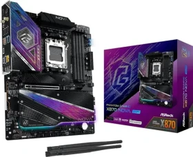 ASRock X870 Nova WiFi / Základní deska / AMD X870 / DDR5 / SATA III RAID / 5G LAN / sc.AM5 / ATX (X870 NOVA WIFI)