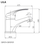 Mereo Umyvadlová stojánková baterie, Lila, bez výpusti, chrom CBEE10101