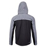 Bunda softshellová s kapucí, černo-šedo-oranžová, vel.M, LAHTI PRO