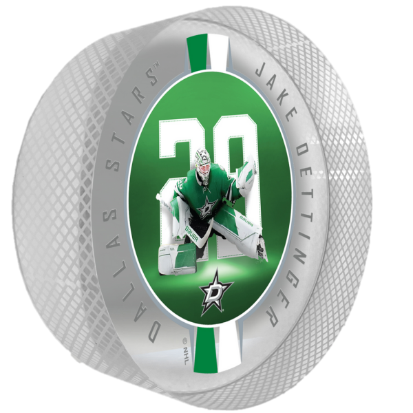 Mustang Puk Dallas Stars NHL Crystal Breakout - Jake Oettinger