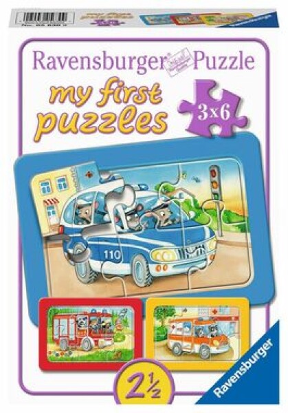 Ravensburger Zásahová vozidla se zvířátky za volantem