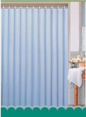 AQUALINE - Sprchový závěs 180x200cm, polyester, modrá 0201104 M