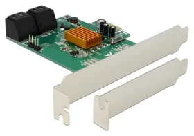 Delock PCIe x1 karta / Řadič / 4x SATA / Marvell 88SE9215 / Nízký profil (90382)
