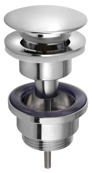 Bruckner - Umyvadlová výpust 5/4“, click-clack, velká zátka, 10-55, chrom 151.307.1