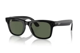 Meta Ray-Ban Gen1 Wayfarer Shiny Black G15 Green (Large) (8056597988407)