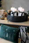 Chic Antique Povlak na polštář Aix Christmas trees 50 × 35 cm, zelená barva, textil