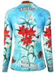 Funkční spodní vrstva CYCOLOGY Tiger Lily, aqua, dámské (Motiv Tiger Lily, velikost XL)