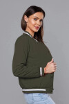 Dámská bunda typu bomber v army barvě (16M9070-136) odstíny zelené XXL (44)