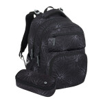 Bagmaster ZIPSTER 25 A studentský set – černý s bílými květy Černá 30 l 191813