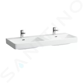 Laufen - Pro S Dvojumyvadlo, 1200x465 mm, 2 otvory pro baterie, s LCC, bílá H8149664001041