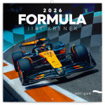 Kalendář 2026 poznámkový: Formule - Jiří Křenek 30 x 30 cm
