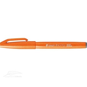 Popisovač Pentel Touch Brush - oranžový