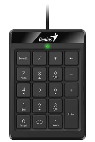 GENIUS NumPad 110 černá / Drátová numerická klávesnice / USB / slim design (31300016400)