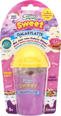 Sliz - hmota Slimy Sweet Galaxylatte 140 g v kelímku na kartě 11x20x7cm - EPEE