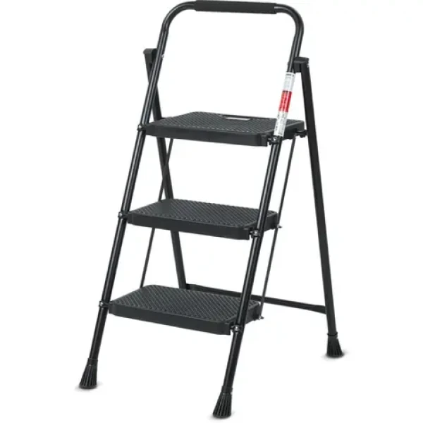 Lamart Eurostep Schůdky 3 stupně 150kg černá / ocel (8590669373543)