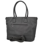 Trendy dámská koženková kabelka na rameno Ceyla, tmavě šedá