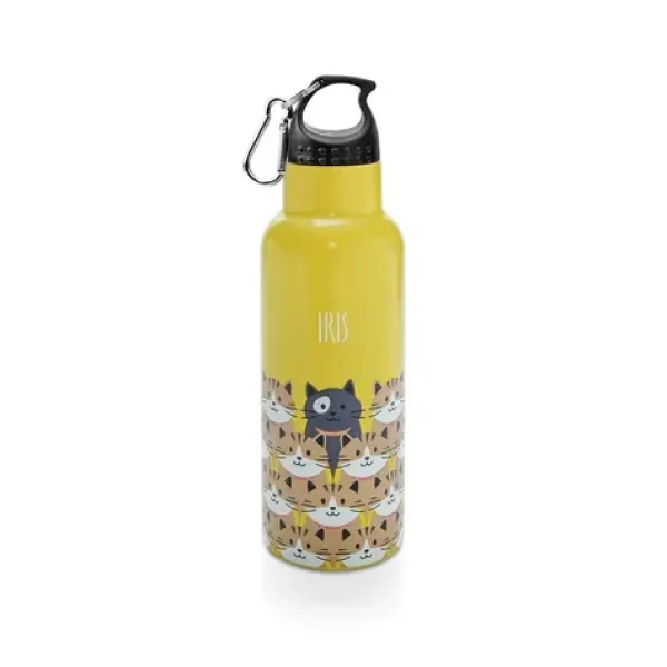 Iris Barcelona Dětská nerezová termolahev Friends 500 ml žlutá (9982-IA)