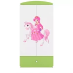 Skříň Babydreams zelená - Princezna 1
