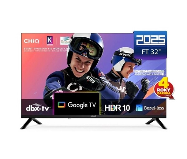 CHiQ LF32FT TV 32", FHD, smart, Google TV, dbx-tv, Dolby Audio, Frameless EDF_5263326